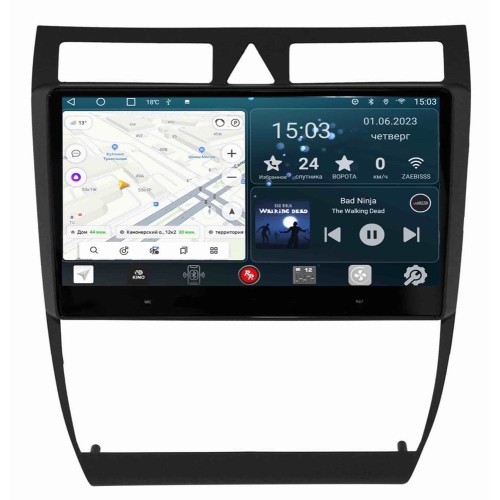 Штатная магнитола Redpower Slim 2K 71051 для Audi A6 II (C5) 1998-2004 на Android 10.0
