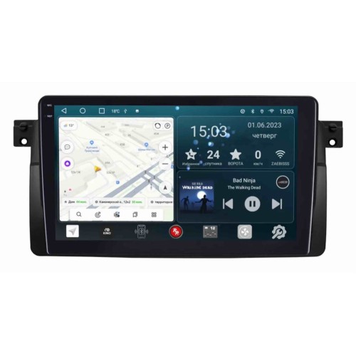 Штатная магнитола Redpower Slim 2K 71081 для BMW E46 1997-2006 на Android 10.0