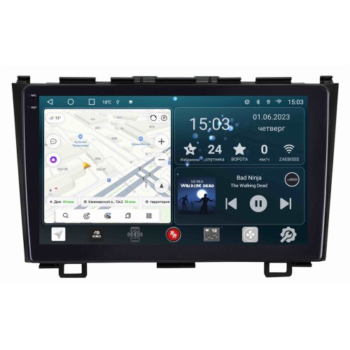 Штатная магнитола Redpower Slim 2K 71009 для Honda CR-V 2007-2012 на Android 10.0