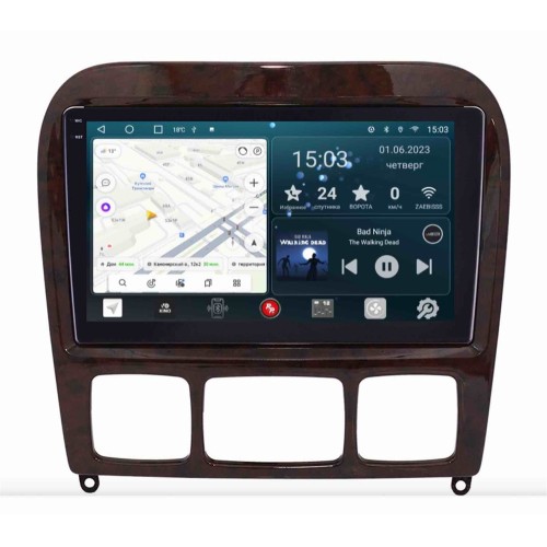 Штатная магнитола Redpower Slim 2K 71350 для Mercedes Benz S-class (W220) 1998-2005 на Android 10.0