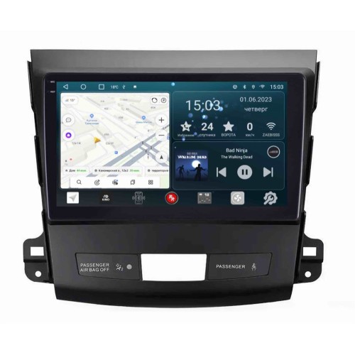 Штатная магнитола Redpower Slim 2K 71056 для Mitsubishi Outlander XL 2006-2012 на Android 10.0