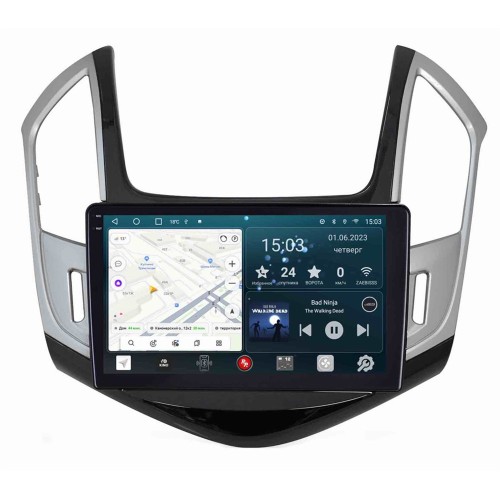 Штатная магнитола Redpower Slim 2K 71048GS для Chevrolet Cruze 2012-2015 на Android 10.0 глянец с серебром