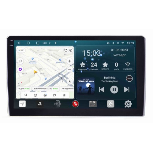 Штатная магнитола Redpower Slim 2K 71407S для Volkswagen Passat B5 2000-2005 серебристая на Android 10.0