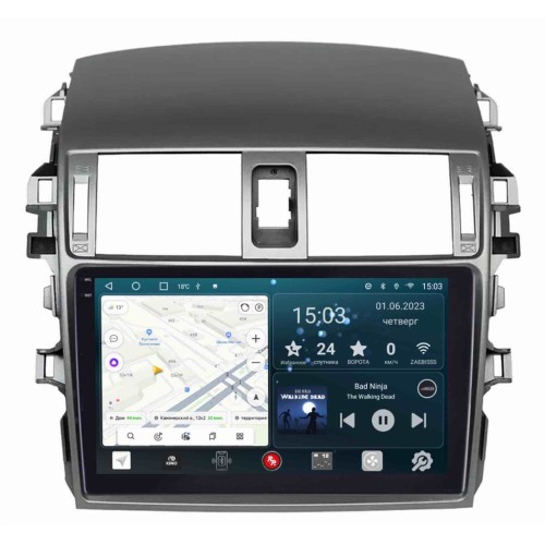 Штатная магнитола Redpower Slim 2K 71063 для Toyota Corolla X (E140, E150) 2006-2013 на Android 10.0
