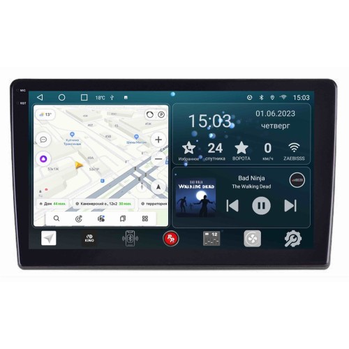 Штатная магнитола Redpower Slim 2K 71176 Slim для Fiat Ducato III 2006-2022 на Android 10.0