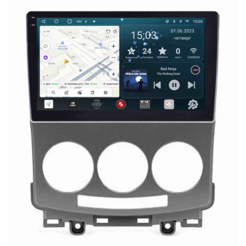 Штатная магнитола Redpower Slim 2K 71412 для Mazda 5 2-поколение, рестайлинг CR 2007-2011 на Android 10.0