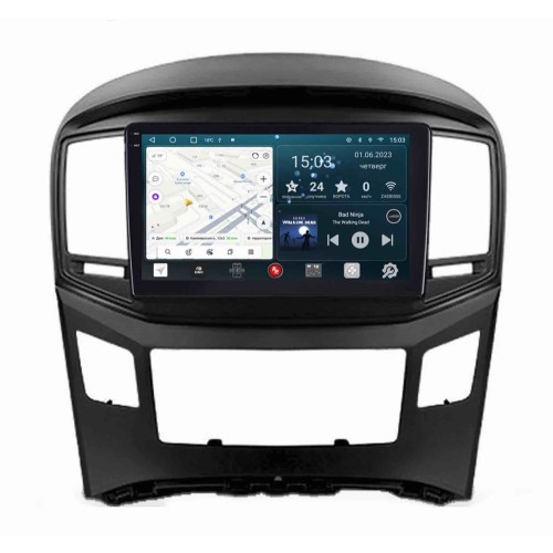 Штатная магнитола Redpower Slim 2K 71214B для Hyundai H1 2016-2022 черная на Android 10.0