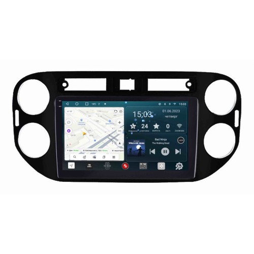 Штатная магнитола Redpower Slim 2K 71406 для Volkswagen Tiguan 1-поколение, рестайлинг NF 2011-2017 на Android 10.0