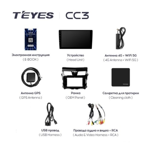 Штатная магнитола Teyes CC3 4/32 ГБ для Nissan Teana III 2014-2021 на Android 10.0