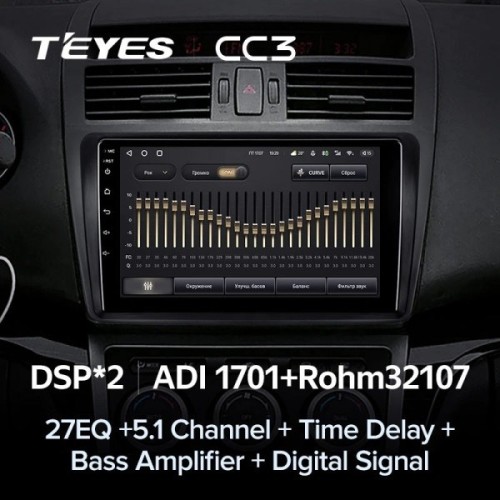 Штатная магнитола Teyes CC3 4/32 ГБ для Mazda 6 2002-2007 на Android 10.0