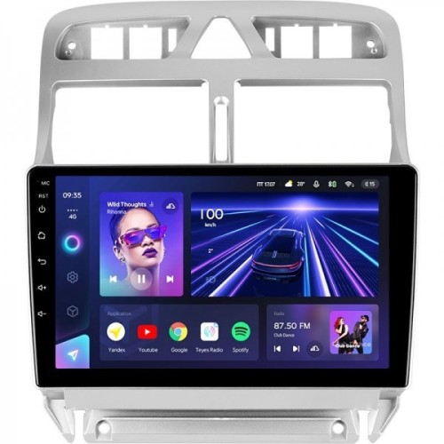 Штатная магнитола Teyes CC3 4/32 ГБ для Peugeot 307 I 2001-2008 на Android 10.0