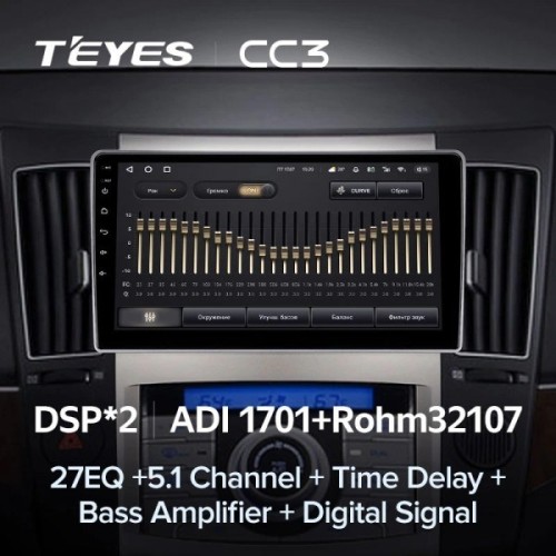 Штатная магнитола Teyes CC3 4/32 ГБ для Hyundai ix55 2008-2013 на Android 10.0