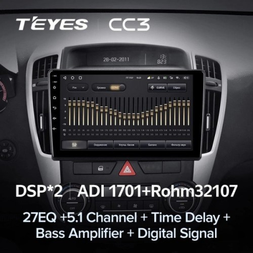 Штатная магнитола Teyes CC3 4/32 ГБ для KIA Ceed 2010-2012 на Android 10.0