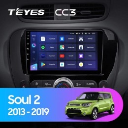 Штатная магнитола Teyes CC3L 4/32 ГБ для KIA Soul II 2013-2019 на Android 10.0
