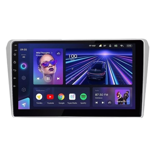 Штатная магнитола Teyes CC3L 4/32 ГБ для Toyota Avensis II 2003-2008 серебро на Android 10.0