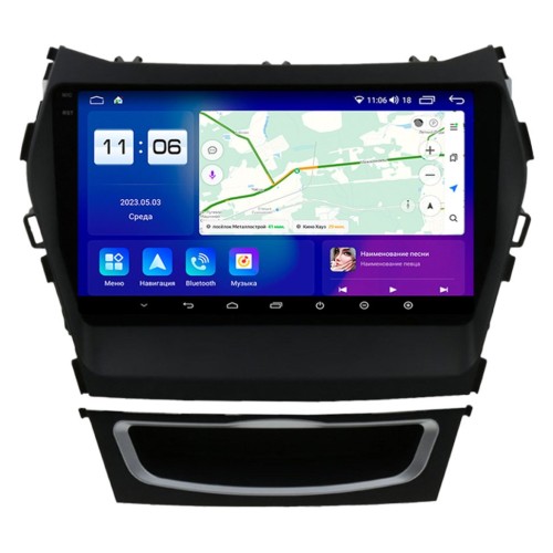 Штатная магнитола Parafar для Hyundai Santa Fe III 2012-2019 (экран 2K) на Android 11.0 (PF209U2K)