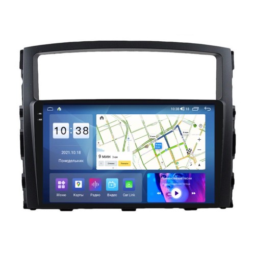 Штатная магнитола Parafar для Mitsubishi Pajero IV 2006-2019 (экран 2K) на Android 11.0 (PF458U2K)