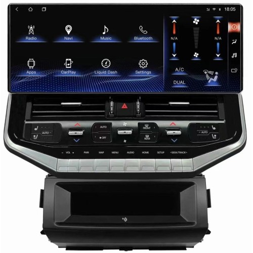 Штатная магнитола CarMedia ZH-T1602 для Toyota Land Cruiser 200 2007-2015 top на Android 12.0