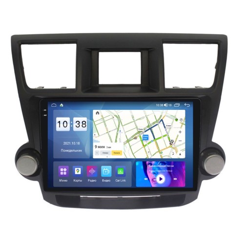 Штатная магнитола Parafar для Toyota Highlander 2007-2012 (экран 2K) на Android 11.0 (PF035U2K-Low)