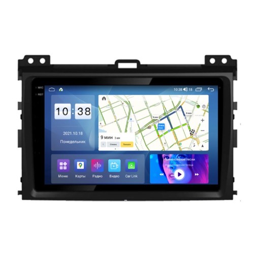 Штатная магнитола Parafar для Toyota Land Cruiser Prado 120 2002-2009 (экран 2K) на Android 11.0 (PF456U2K)