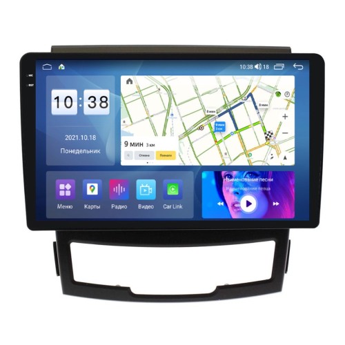 Штатная магнитола Parafar для SsangYong Actyon II 2010-2013 (экран 2K) на Android 11.0 (PF159U2K)