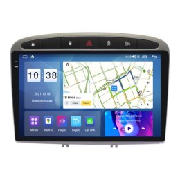 Штатная магнитола Parafar для Peugeot 308 I, 408, RCZ I 2010-2017 (экран 2K) на Android 11.0 (PF081U2K-G-Low) цвет серый