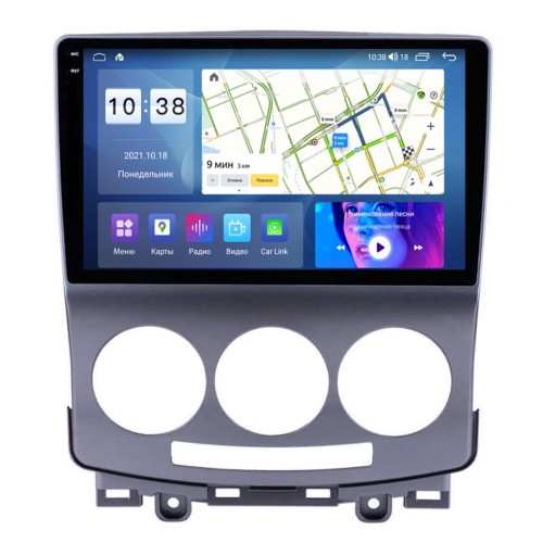 Штатная магнитола Parafar для Mazda 5 I (CR), Premacy II (CR) 2005-2010 (экран 2K) на Android 11.0 (PF167U2K-Low)