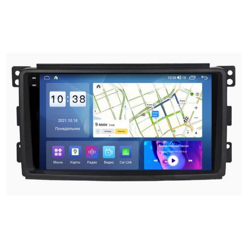 Штатная магнитола Parafar для Mercedes-Benz Smart 2005-2010 (экран 2K) на Android 11.0 (PF207U2K)