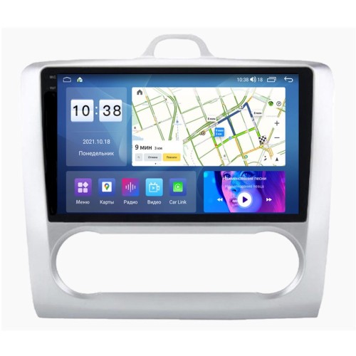 Штатная магнитола Parafar для Ford Focus 2 2005-2011 (экран 2K) на Android 11.0 (PF696U2K-Low)