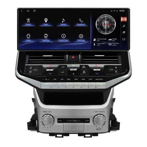 Штатная магнитола CarMedia ZH-T1604 для Toyota Land Cruiser 200 2015-2021 на Android 12.0