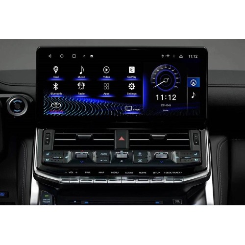 Штатная магнитола CarMedia ZH-T1219 для Toyota Land Cruiser 300 2021-2025 low на Android 13.0