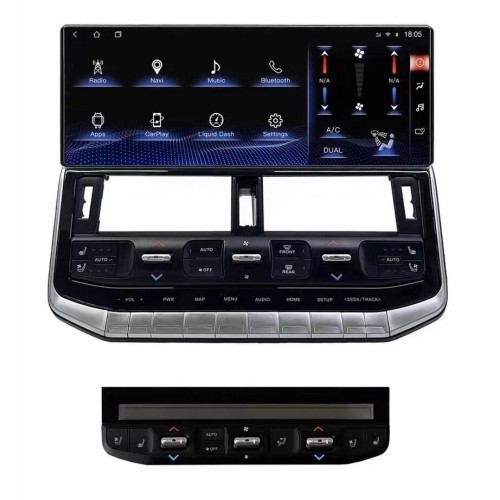 Штатная магнитола CarMedia ZH-T1219 для Toyota Land Cruiser 300 2021-2025 low на Android 13.0