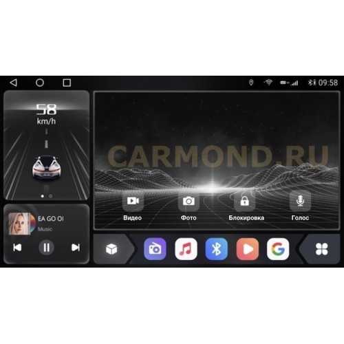 Штатная магнитола CarMedia OL-9695-N-2K (экран 2K) для Toyota Sienna 2010-2014 на Android 12.0