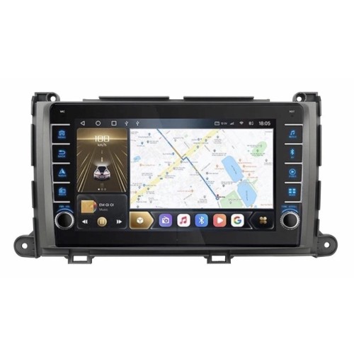 Штатная магнитола CarMedia OL-9695-Q (с кнопками) для Toyota Sienna 2010-2014 на Android 10.0