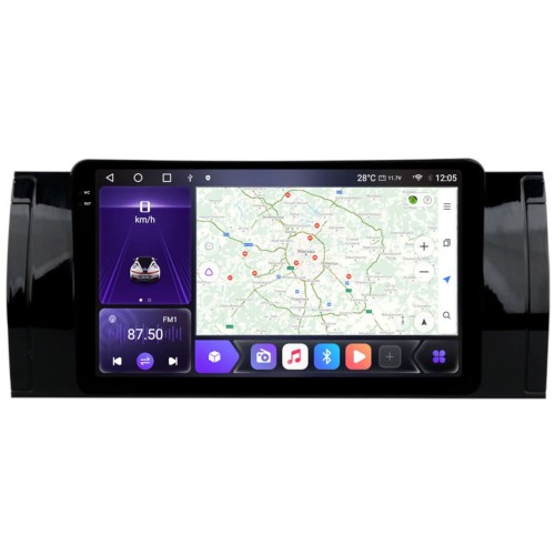 Штатная магнитола CarMedia OL-9957-N-2K (экран 2K) для BMW 5 (E39), X5 (E53), 7 (E38) 1995-2006 на Android 12.0