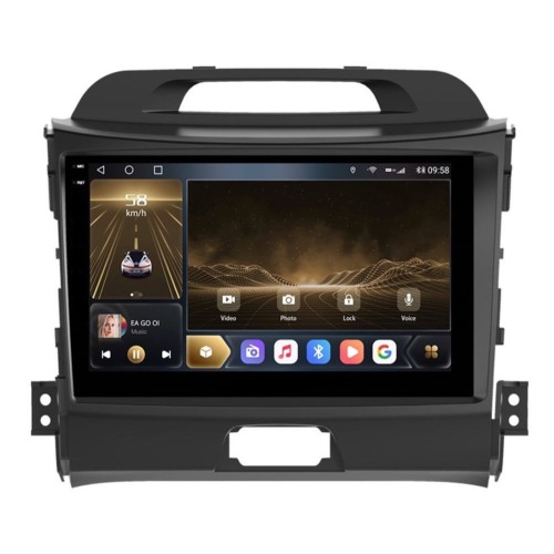 Штатная магнитола CarMedia OL-9735-N-2K (экран 2K) для KIA Sportage III 2010-2016 на Android 12.0