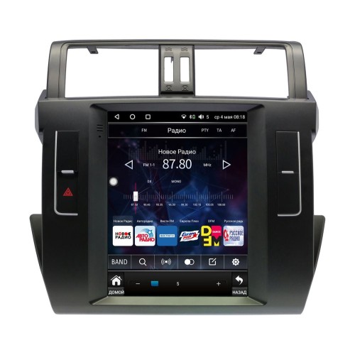 Штатная магнитола Wide Media KS5034QR-4/32 для Toyota Land Cruiser Prado 150 2013-2017 (левый руль) на Android 10.0
