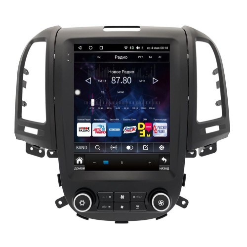 Штатная магнитола Wide Media KS1030R-4/32 для Hyundai Santa Fe 2006 - 2012 (авто с климат контролем) на Android 10.0