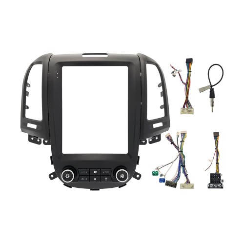 Штатная магнитола Wide Media KS1030R-4/32 для Hyundai Santa Fe 2006 - 2012 (авто с климат контролем) на Android 10.0