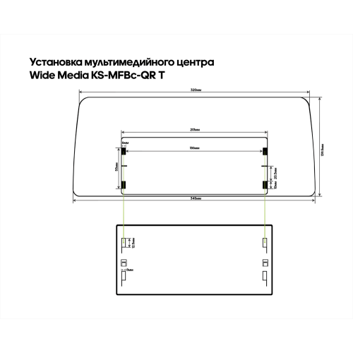 Штатная магнитола Wide Media KS1260QR-3/32 для Mercedes C-klasse (W204) 2006-2011 на Android 10.0