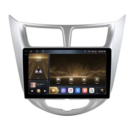 CarMedia OL-9707-P-2K (экран 2K) для Hyundai Solaris I 2011-2017 на Android 12.0