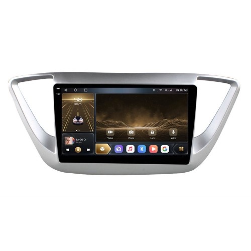 Штатная магнитола CarMedia OL-9710-P-2K (экран 2K) для Hyundai Solaris II 2017-2020 на Android 12.0