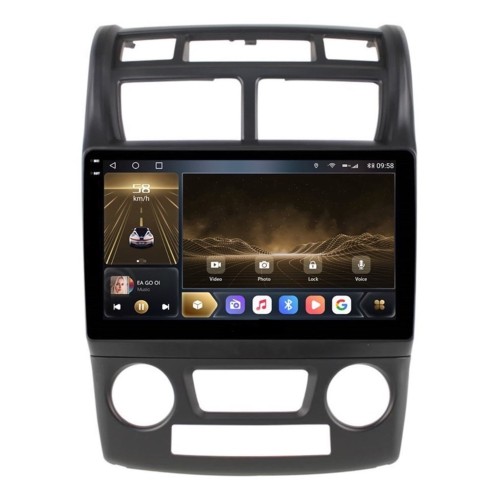 Штатная магнитола CarMedia OL-9734-P-2K (экран 2K) для Kia Sportage II 2004-2010 на Android 12.0
