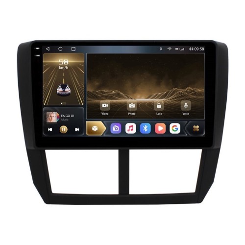 Штатная магнитола CarMedia OL-9512-N-2K (экран 2K) для Subaru Forester III 2008-2013, Impreza III 2007-2013 на Android 12.0