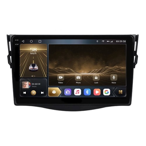 Штатная магнитола CarMedia OL-9688-N-2K (экран 2K) для TOYOTA RAV4 (XA30) 2006-2012 на Android 12.0