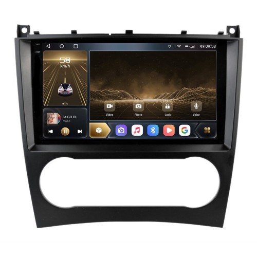 Штатная магнитола CarMedia OL-9987-N-2K (экран 2K) для Mercedes Benz C-class (W203), CLK-Class (W209) 2000-2005,G класс W463 2001-2006 на Android 12.0