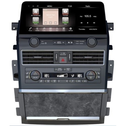 Штатная магнитола 8/128 ГБ RDL-Patrol для Nissan Patrol Y62 2010-2015 на Android 14.0