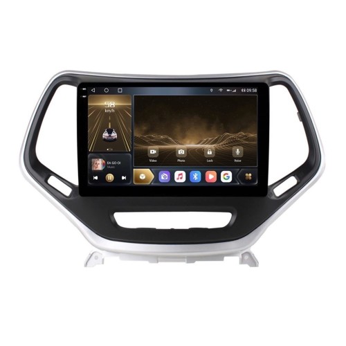 Штатная магнитола CarMedia OL-1253-U-2K (экран 2K) для Jeep Cherokee IV (WK2) 2013-2017 на Android 12.0