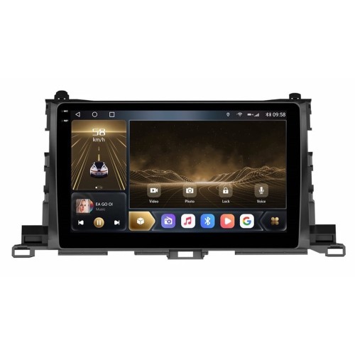 Штатная магнитола CarMedia OL-1601-U-2K (экран 2K) для Toyota Highlander (U50) 2014-2019 на Android 12.0