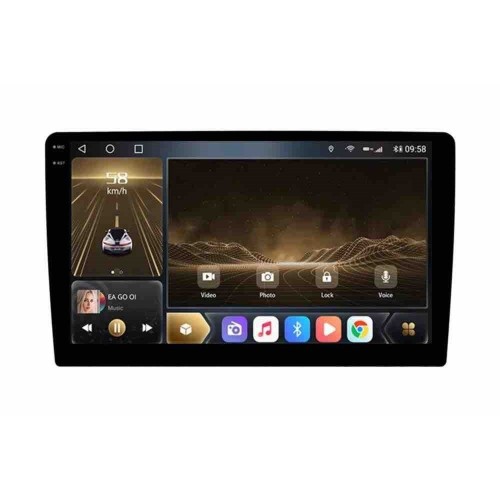 Универсальная магнитола 2 DIN 1015-U-2K (экран 2K) 10 дюймов CarMedia на Android 12.0